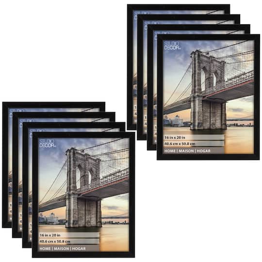 8 Pack: Flat Black 16&#x22; x 20&#x22; Frame, Home Collection by Studio D&#xE9;cor&#xAE;